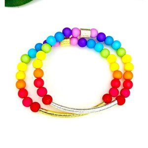 Rainbow bracelet set